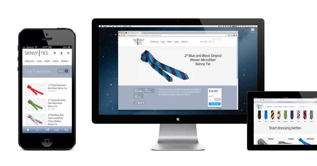 Skinny Ties and Responsive eCommerce